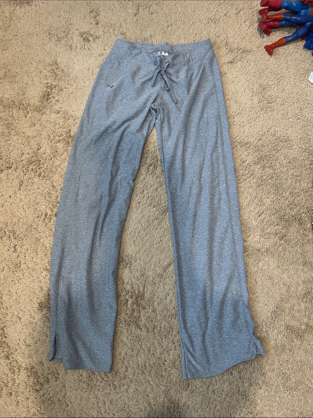 Under Armour Heather Gray Wide Leg Track Pants